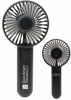 Bend & Snap Rechargeable Fan color: Black